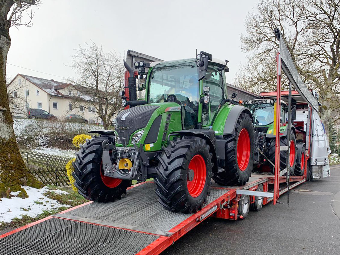 Land- und Baumaschinentransporte